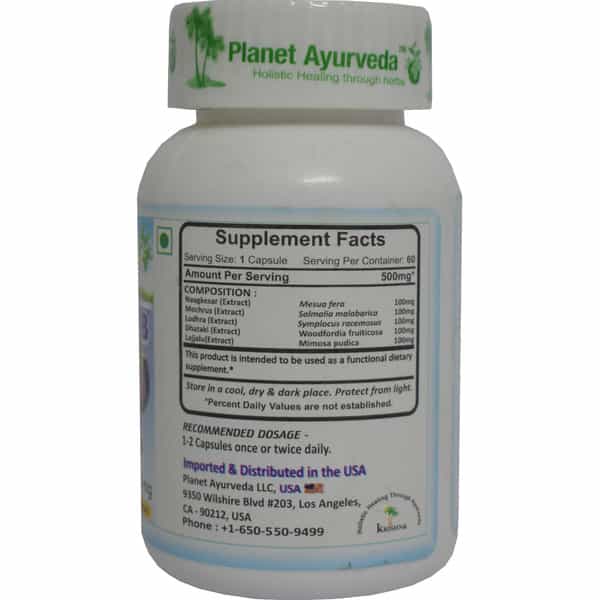 Planet Ayurveda Coolstrin B Capsules - 60 Capsules