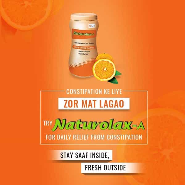 Naturolax A Tasty Orange Flavour Powder 300Gm Jar (Super Value Pack Savings Of Rupees 41)
