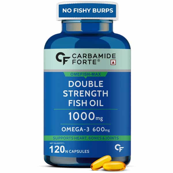 Carbamide Forte Double Strength Fish Oil 1000Mg With Omega 3 600Mg-120 Capsules