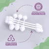 Luvlap Baby 100% Unbleached Cotton Buds Ear Drum Protection Stem Made Of Paper 55 Swabs