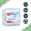 Luvlap Baby 100% Unbleached Cotton Buds Ear Drum Protection Stem Made Of Paper 55 Swabs