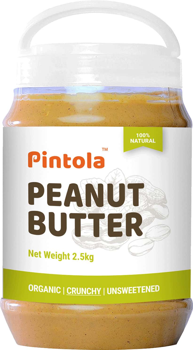 Pintola Organic Crunchy Peanut Butter 2.5kg Jar