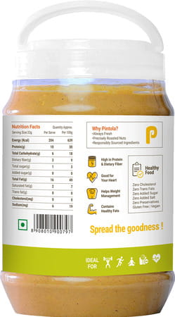 Pintola Organic Crunchy Peanut Butter 2.5kg Jar
