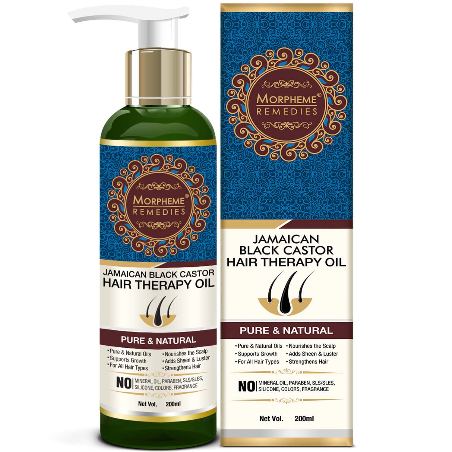 Morpheme Remedies Jamaican Black Castor Hair Therapy Oil - 200ml
