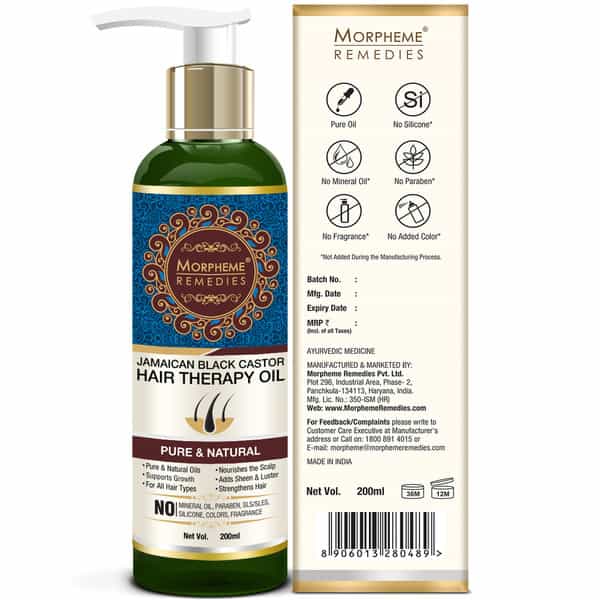 Morpheme Remedies Jamaican Black Castor Hair Therapy Oil - 200Ml