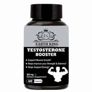 Earth King Testosterone Booster Capsule|bodybuilding & Muscle Growth Supplement - 60 Capsules