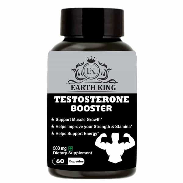 Earth King Testosterone Booster Capsule|Bodybuilding & Muscle Growth Supplement - 60 Capsules
