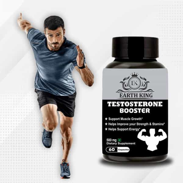 Earth King Testosterone Booster Capsule|Bodybuilding & Muscle Growth Supplement - 60 Capsules