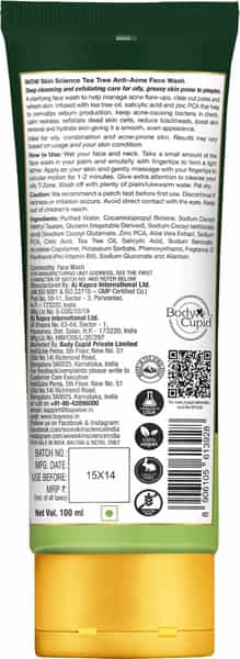 Wow Anti Acne Neem & Tea Tree Face Wash - 100Ml