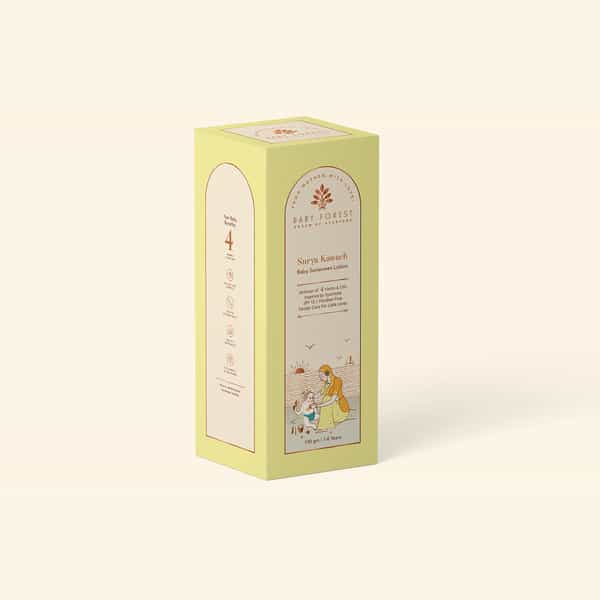 Baby Forest Surya Kawach Baby Sunscreen Lotion Spf 15 | Paraben Free | 100 Gm (1-8 Yrs)