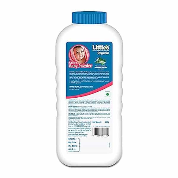 Little's Organix Gentle Baby Powder I Free From Parabens & Phthalates 400G White X Pack Of 1