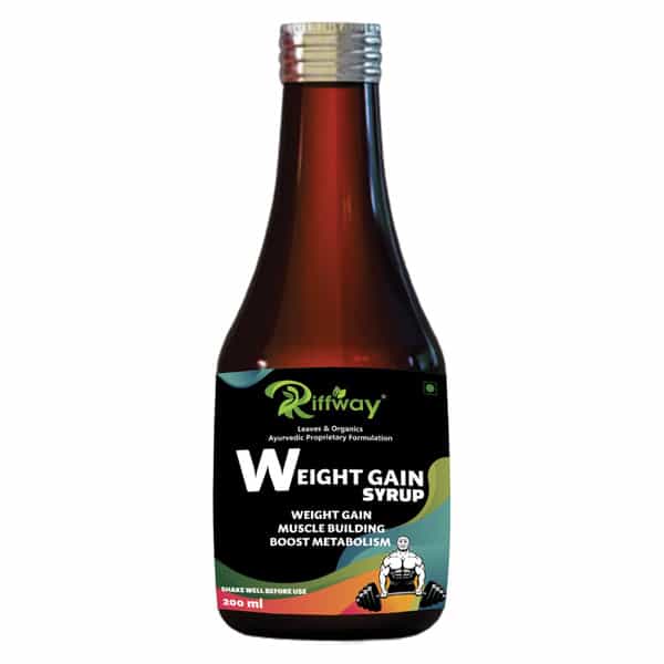 Riffway Weight Gain Syrup | Gain Weight The Right Way 100% Ayurvedic (1X200ml)