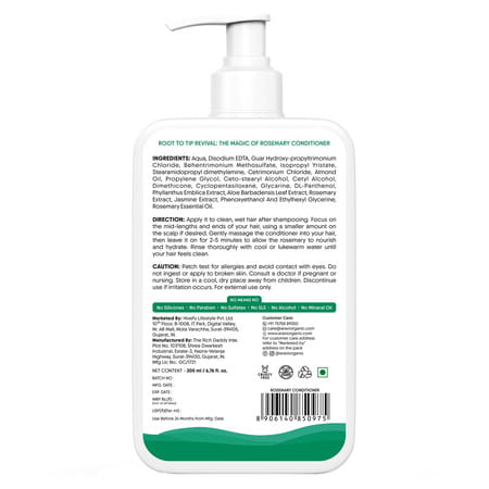 Aravi Organic Rosemary Anti-Hairfall Hair Growth Conditioner - 200ml