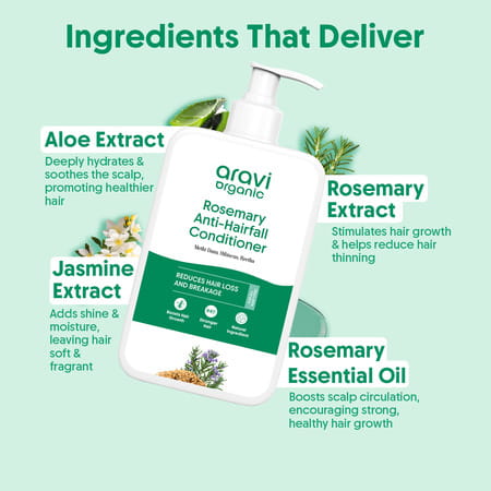 Aravi Organic Rosemary Anti-Hairfall Hair Growth Conditioner - 200ml