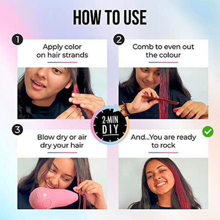 Anveya Colorisma Champagne Gold Temporary One-Wash Hair Color Makeup 30ml