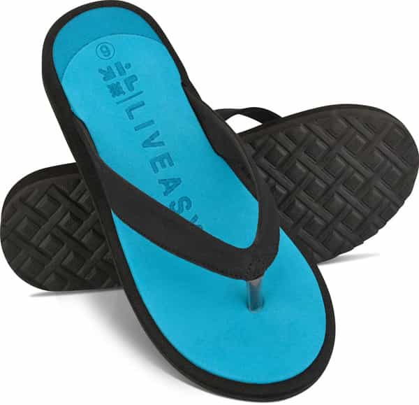 Liveasy Essentials Diabetic & Orthopedic Slippers - Electric Blue Women- Size Uk-6