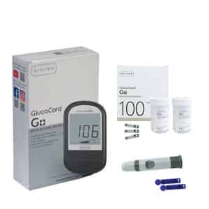 Arkray Glucocard G+ Advance Glucometer Machine | Free 100 Test Strips + 25 Trustlet Lancet Combo