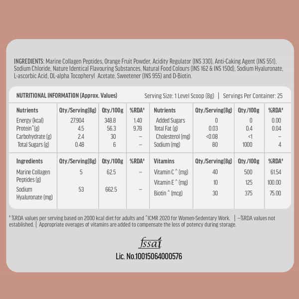 Hk Vitals Marine Collagen Supplement (Watermelon | 200G) |Vitamin C | E