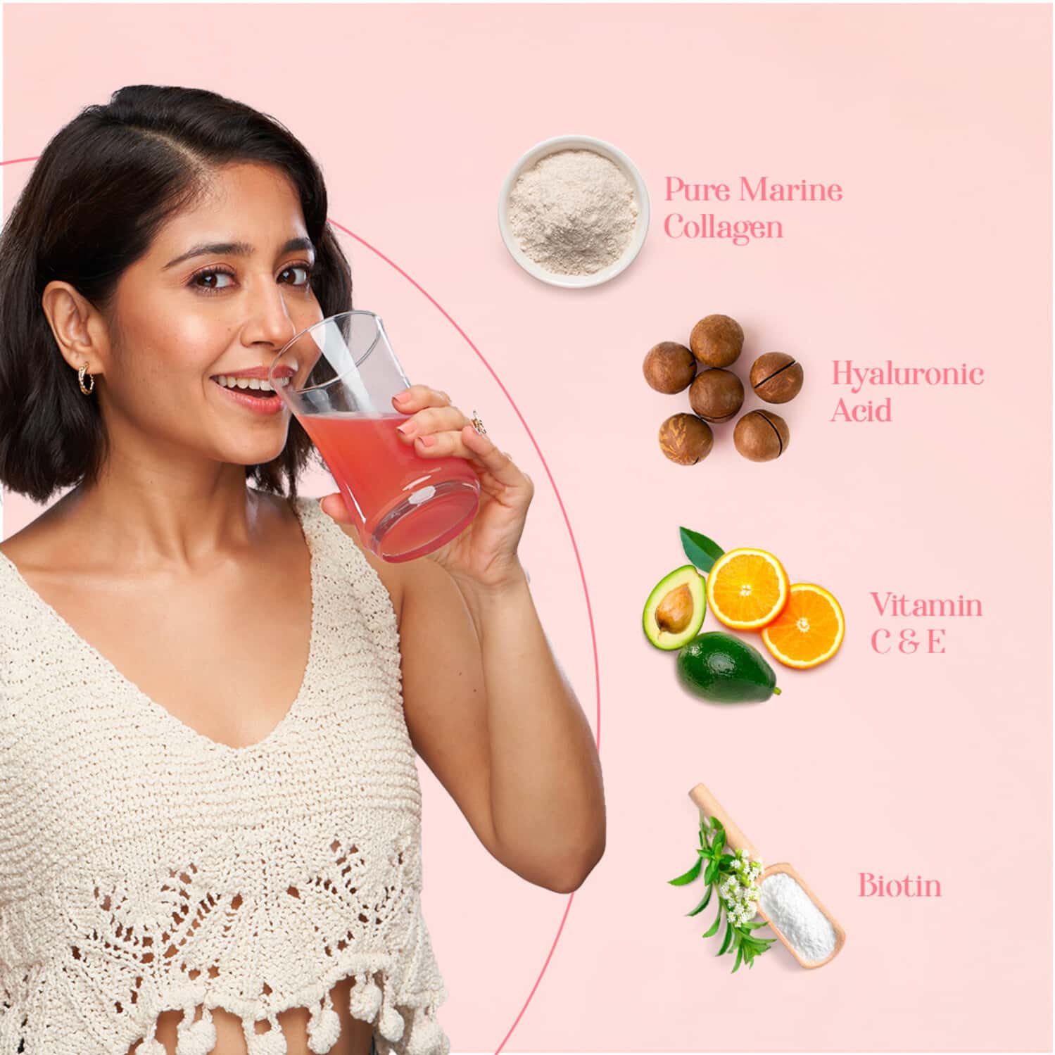 Buy HEALTHKART HK VITALS SKIN RADIANCE COLLAGEN POWDER (WATERMELON, 200