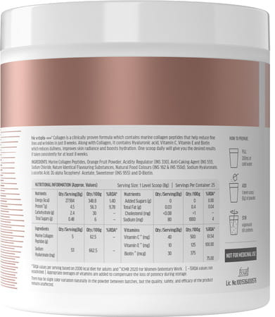 Hk Vitals Marine Collagen Supplement (Watermelon | 200G) |Vitamin C | E