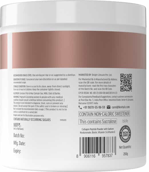 Hk Vitals Marine Collagen Supplement (Watermelon | 200G) |Vitamin C | E
