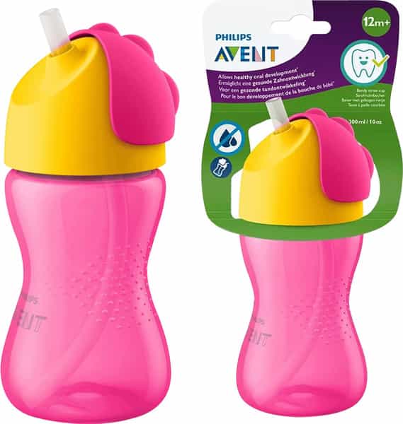Philips Avent My Bendy Straw Cup 300Ml/10Oz (12M+) (Assorted) Scf798/00
