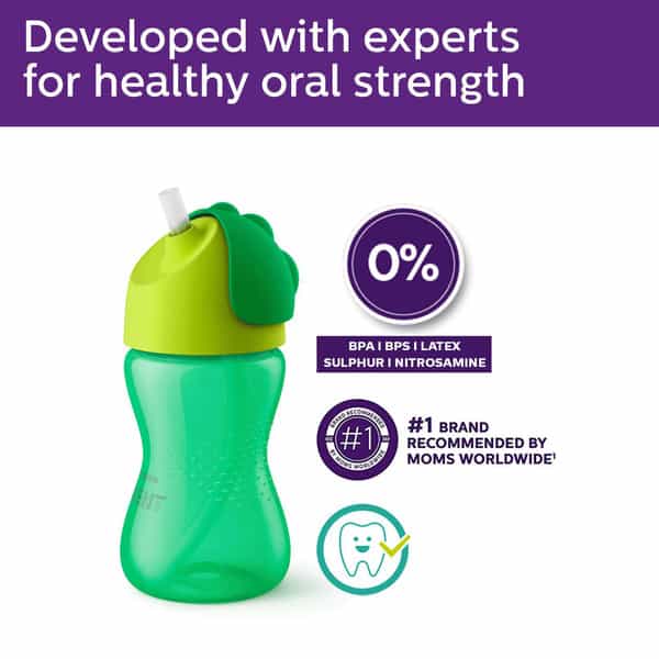 Philips Avent My Bendy Straw Cup 300Ml/10Oz (12M+) (Assorted) Scf798/00
