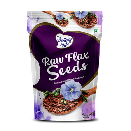Delight Nuts Raw Flax Seeds - Delicious Seeds For A Nutritious Snack 200gm