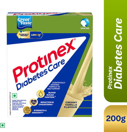 Protinex Diabetes Care Vanilla Flavour 200g Nutrition Drink For Adults To Control Blood Sugar