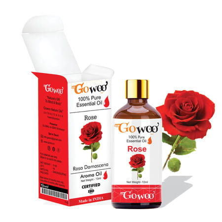 Pack Of 2 Rose Essential Oil & Cucumber Seed Carrier Oil - 100% Pure Natural & Undiluted