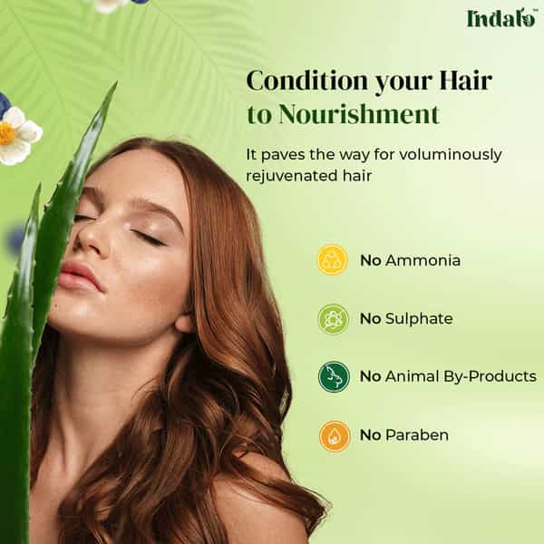 Indalo White Tea Aloe Vera Hair Growth Conditioner For Strengthening & Volumizing Oily Hair - 400Ml