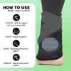 Stergic Next Ankle Support Binder Dual Grip Anatomic Fit Breathable Us Fda Approved L Size 1 No'S