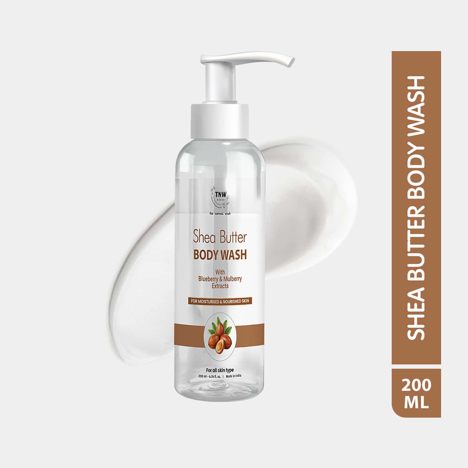 Tnw The Natural Wash Shea Butter Body Wash | Gentle Hydration & Soft Skin 200 Ml