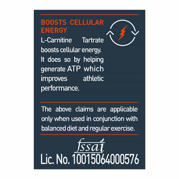 Muscleblaze L-Carnitine L-Tartrate (Unflavoured | 60 Capsules) | 500Mg L-Carnitine