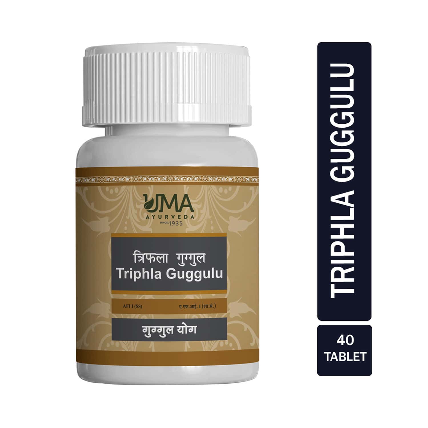 Uma Ayurveda Triphala Guggul Ayurvedic Tablets 80 Tab