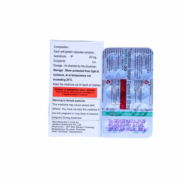Agrosaf Isotreet-20 Capsule (Pack Of 10)
