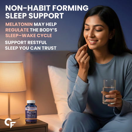 Carbamide Forte Melatonin 10mg With Tagar 250mg & Vitamin B6 - 60 Veg Tablets