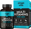 Zingavita Multivitamin Tablets For Men With Vitamins & Omega-3 - 120 Tablets Bottle