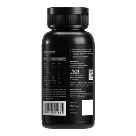 Nutrabay Magnesium Glycinate 2000mg Per Serving | 60 Tablets