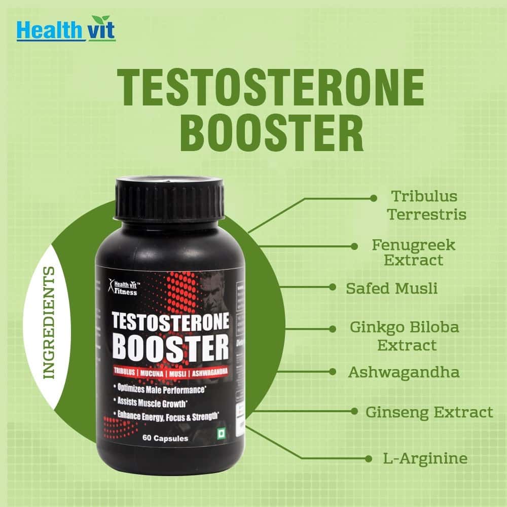Buy Healthvit Fitness Testosterone Booster 60 Capsules Online get Upto 60 OFF PharmEasy