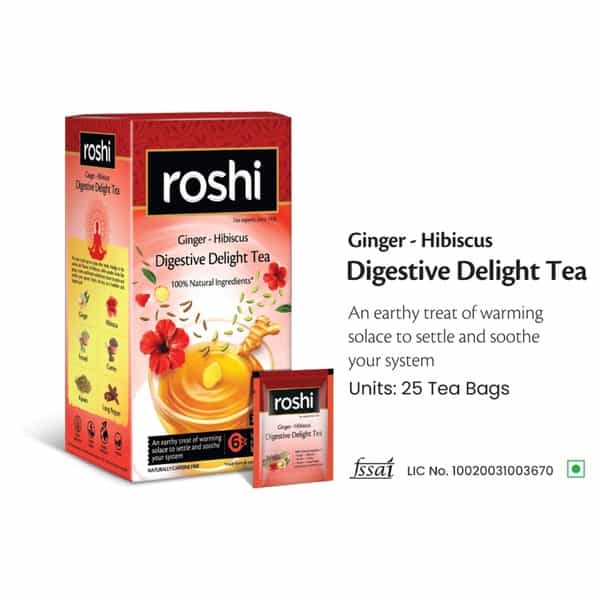 Roshi Digestive Delight Herbal Tea - 25 Tea Bags