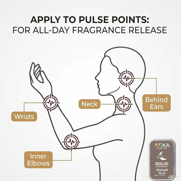 Arka Pure Life Premium Midnight Rush Solid Perfume - 12G