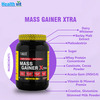 Healthvit Fitness Mass Gainer Xtra With Vitamins & Minerals Chocolate Flavour 1Kg / 2.2 Lbs