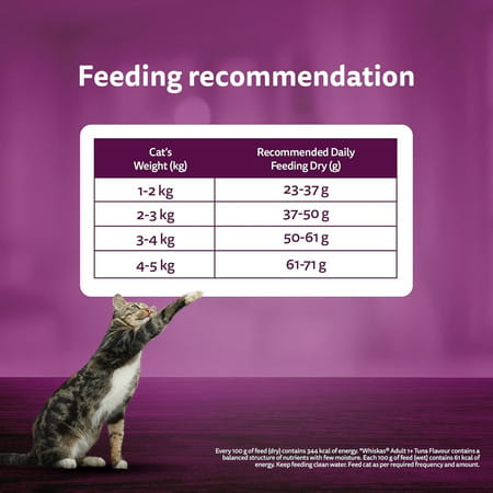 Whiskas Adult (1+ Years) Dry Cat Food | Chicken Flavour | 3 Kg