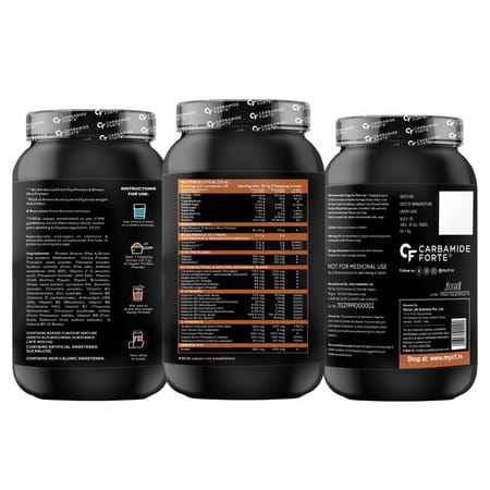 Carbamide Forte Plant Protein Powder | Multivitamin | Mineral | Superfood | Digestive Enzyme - 1Kg