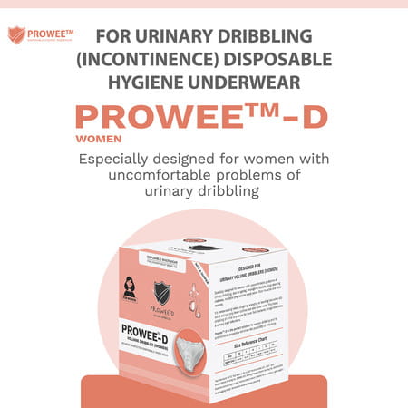 Prowee Women's Disposable Major Incontinence Panty For Volume Dribbler - Xxl