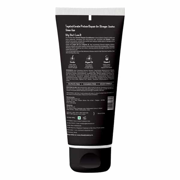 The Skin Story Sulphate Free Keratin Conditioner | Vit E Argan Oil For Dry Frizzy Damaged Hair 250G