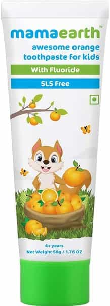 Mamaearth Natural Orange Toothpaste Tube Of 50 G