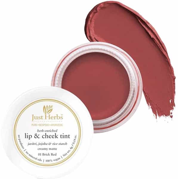 Just Herbs Lip And Cheek Tint -01 Brick Red