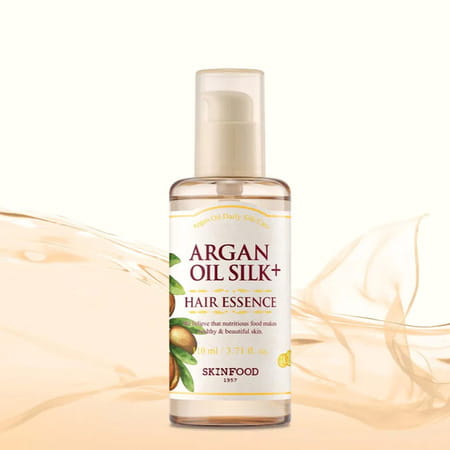 Skinfood Argan Oil Silk Plus Hair Essence - Restores Shine - Brittle Hair - Control To Dry - 110ml